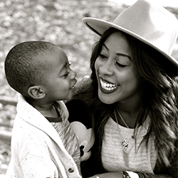 Taylor and her son, Noah