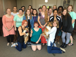 Mercy Grad Tina with Residents Mercy Grad Tina with Residents