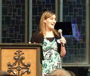 2004 Mercy grad Lyndsey sharing her journey to freedom