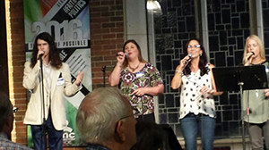 “Sound Faith!” leading worship
