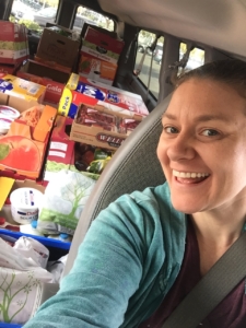 Nutrition Manager, Mistylena and the large Thanksgiving grocery trip!