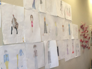 Fashion drawings by Mercy residents