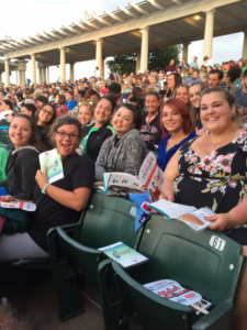 St. Louis Mercy residents at The Muny watching The Little Mermaid 