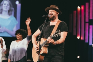 Ricardo Sanchez leading worship